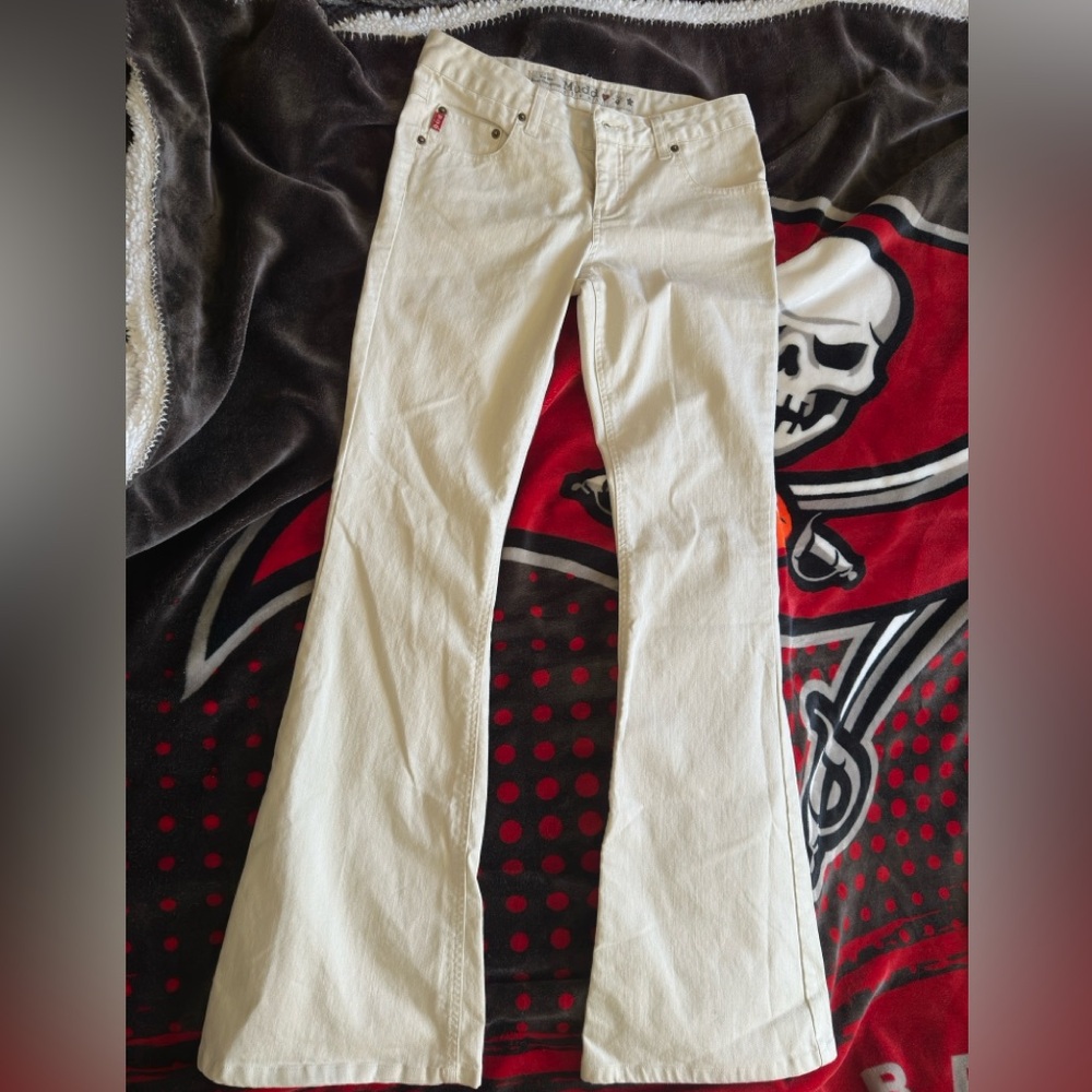 Y2K super low rise bell bottoms